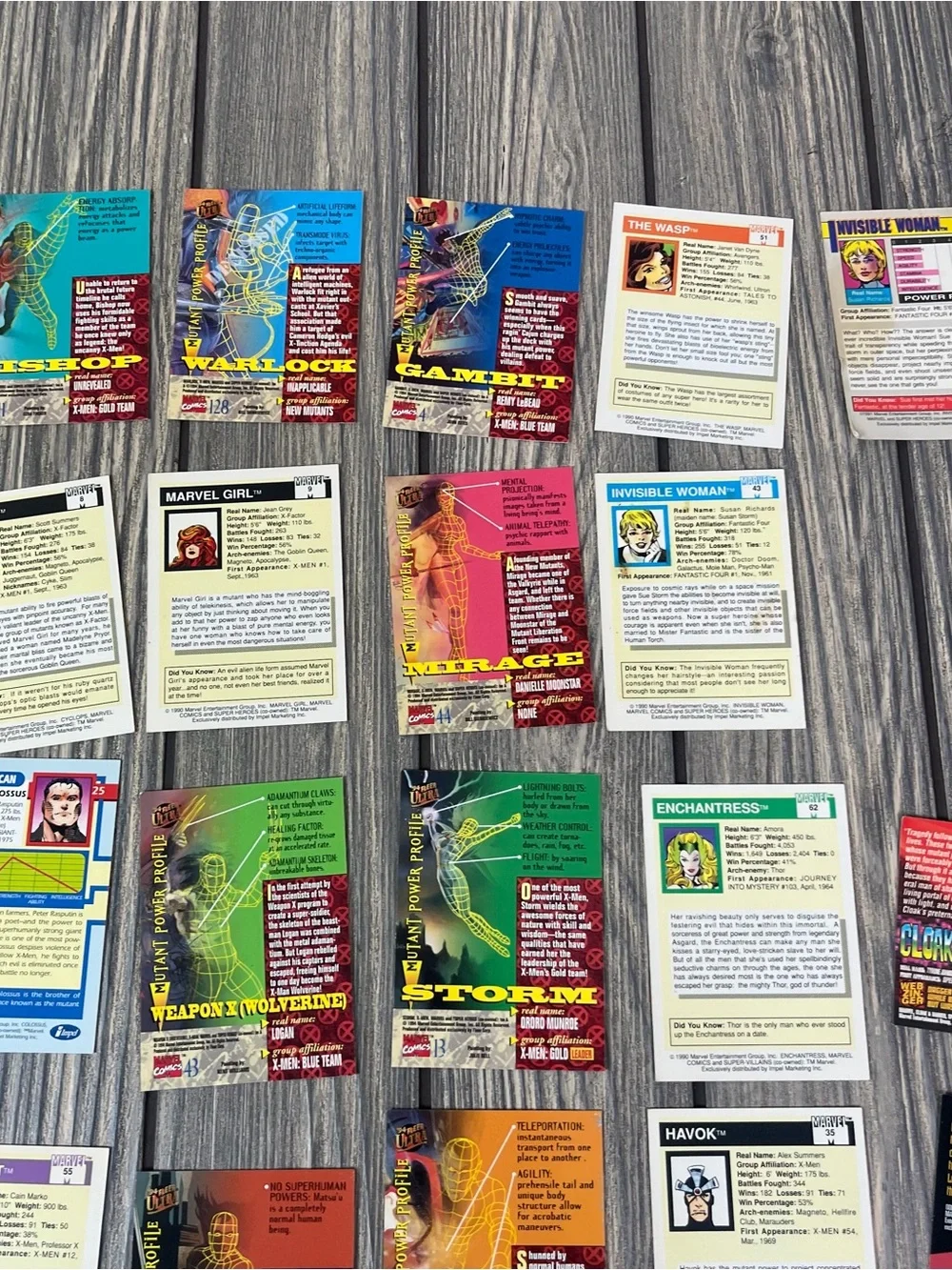 Super Hero and Villain Trading Cards